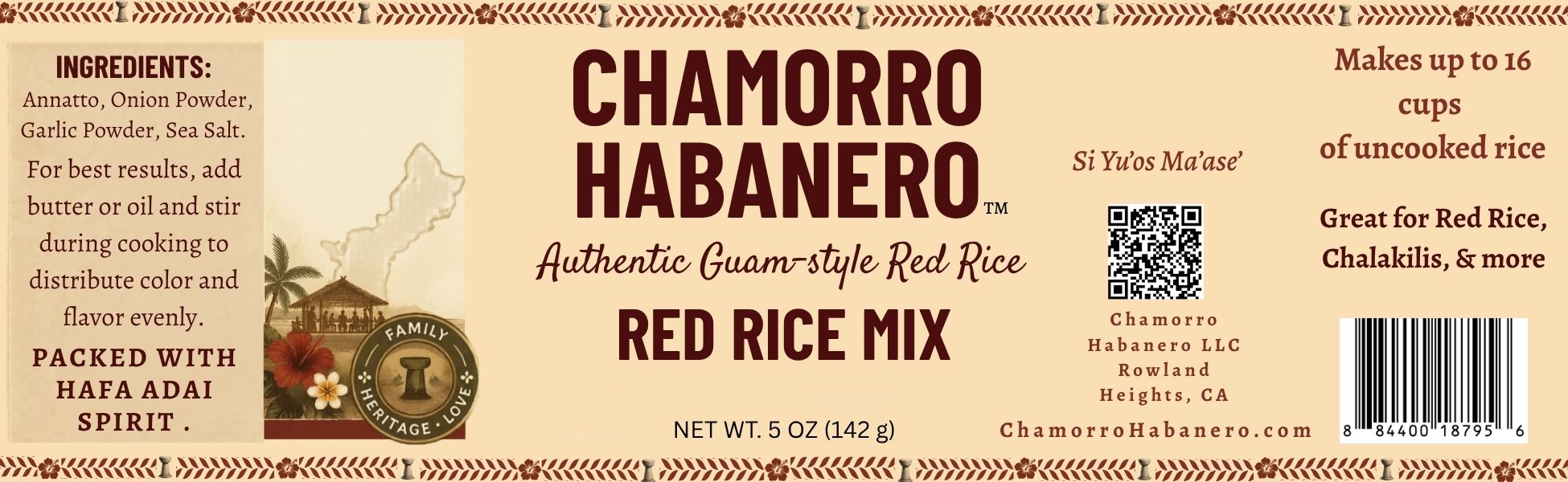 Chamorro Habanero Red Rice Mix (5 ounce)